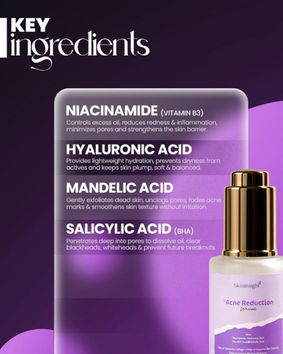 Skininsight Salicylic Acid Serum – Acne Treatment, Blackhead Removal & Texture Refining (30ml)